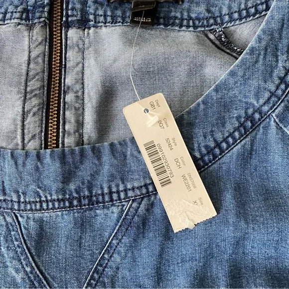 J. Crew Lightweight Washed Chambray Dress - Picture 6 of 7